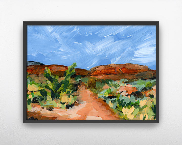 "Desert Path" Art Print