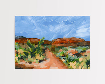 "Desert Path" Art Print