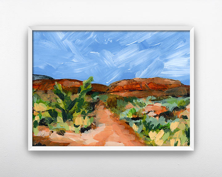 "Desert Path" Art Print