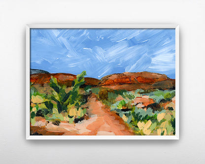 "Desert Path" Art Print