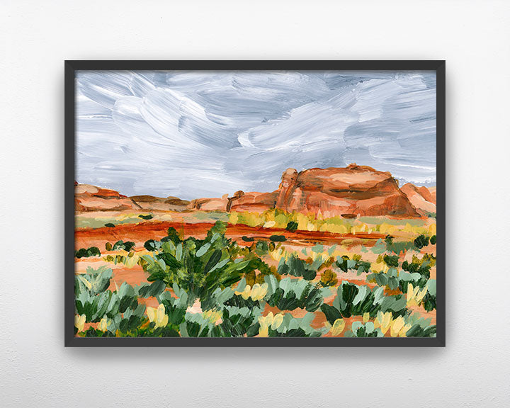 "Desert Rain" Art Print