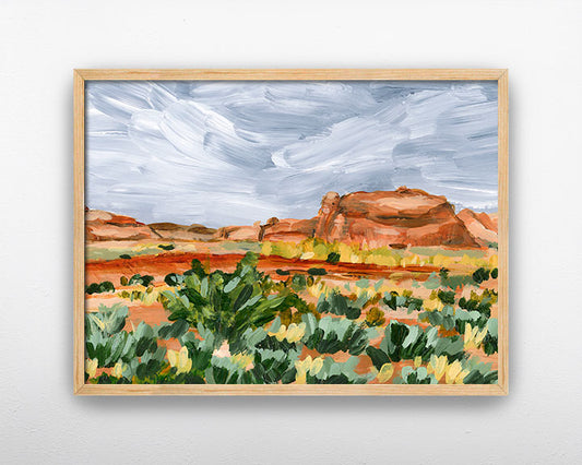 "Desert Rain" Art Print