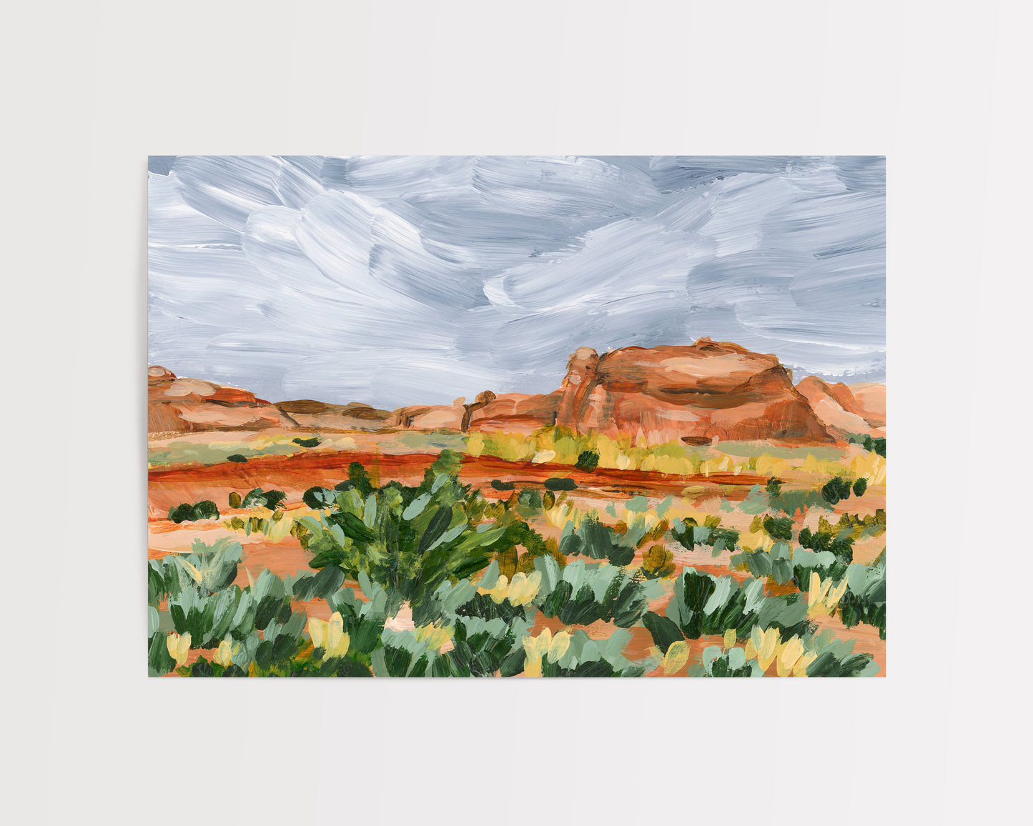 "Desert Rain" Art Print