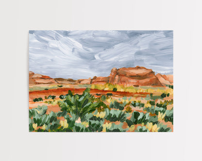 "Desert Rain" Art Print