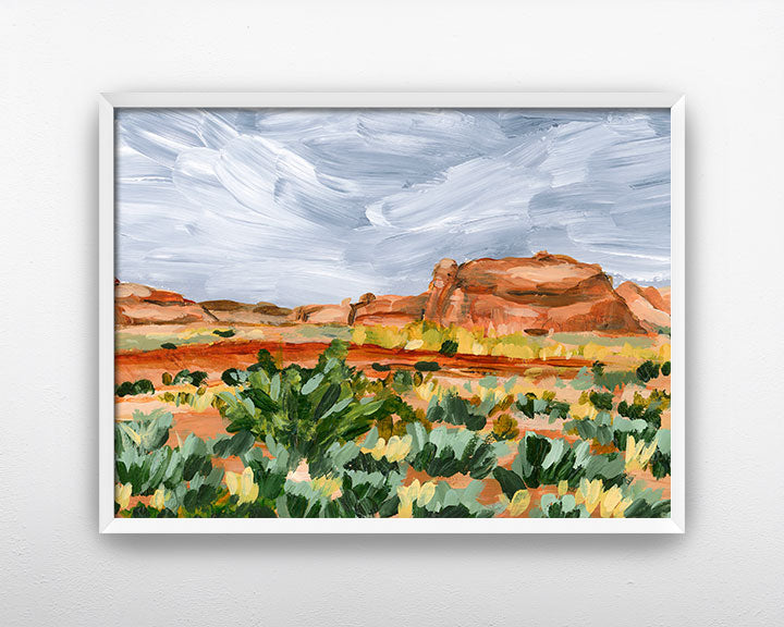 "Desert Rain" Art Print