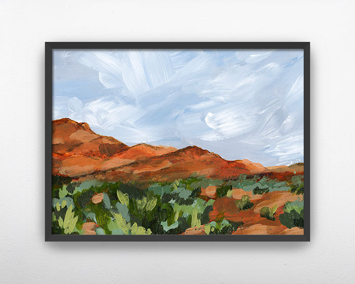 "Red Mountain" Art Print