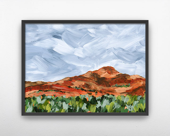 "Red Mountain II" Art Print