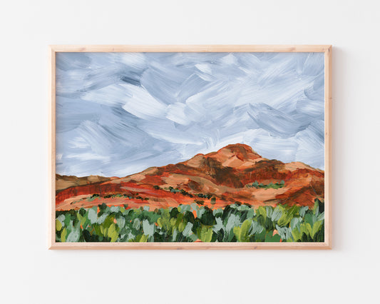 "Red Mountain II" Art Print