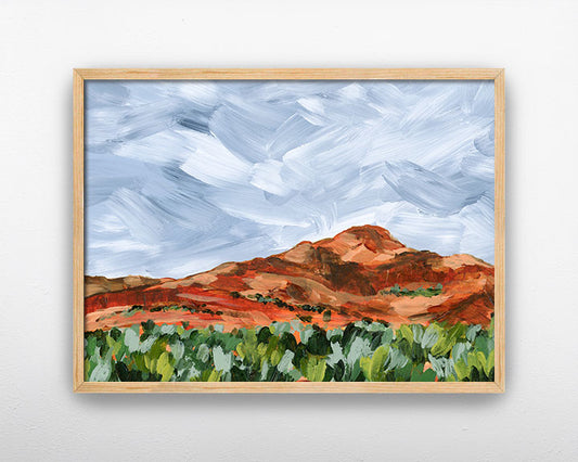 "Red Mountain II" Art Print