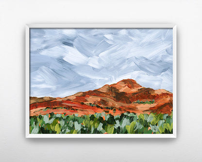 "Red Mountain II" Art Print
