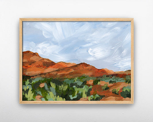 "Red Mountain" Art Print
